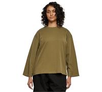 Urban Classics Damen Camiseta Mujer Orgánica Oversize Manga Larga tiniolive 5XL