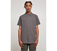 Urban Classics de Punto Camiseta Camisa Manga Corta Tiempo Libre Cierre Botones