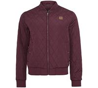 Urban Classics Diamond Quilt Nylon Jacket, Chaqueta Hombre, Rojo (Burgundy 606), S