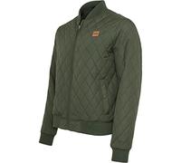 Urban Classics Diamond Quilt Nylon Jacket, Chaqueta Hombre, Verde Oliva (Olive 176), L