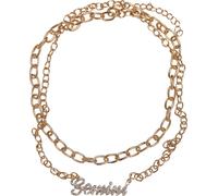 Urban Classics Diamond Zodiaco Collar de Oro Géminis