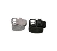 Urban Classics Elastic Belt Set Cinturón, Gris (Blk/Gry 00029), No Aplica (Talla del Fabricante: S/M) Unisex Adulto