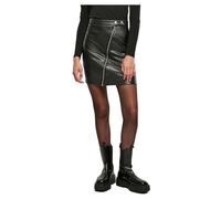 Urban Classics Falda de Piel sintética para Mujer Skirt, Negro, S
