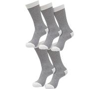 Urban Classics Fine Stripe Socks-Calcetines (5 Unidades), Arena Blanca/Negro, 43-46 Unisex Adulto