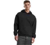 Urban Classics Fluffy Hombre Sudadera con Capucha Negro 70% algodón, 30% poliéster Regular