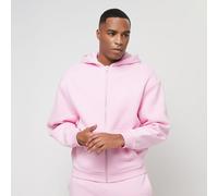 Urban Classics Sudadera con Capucha para Hombre con Cremallera mullida, Sudadera con Cremallera y Cremallera para Hombre, Corte Grande, Rosa Suave, XS