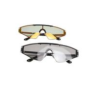 Urban Classics Gafas de Sol France 2 Unidades, Negro/Blackholo, Talla única Unisex Adulto