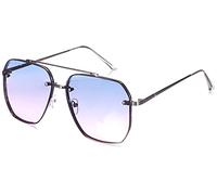 Urban Classics Gafas de Sol Timor, Negro/Plateado, Talla única Unisex Adulto