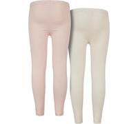 Urban Classics Girls Girls Jersey Leggings 2-Pack Pink/Whitesand 158/164