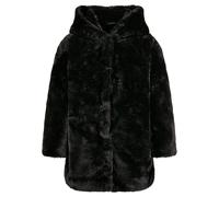 Urban Classics Girls Hooded Teddy Coat Chaqueta, Negro, 158/164 cm para Niñas