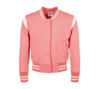 Urban Classics Sudadera con cremallera rosé / blanco, Talla 122-128