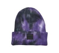 Urban Classics Gorro de teñido Anudado para niños, Ultravioleta/Gris Oscuro, S-M Unisex Adulto