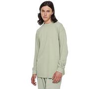 Urban Classics Heavy Boxy Acid Wash Longsleeve, Camiseta Hombre, Vintagegreen,