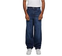 Urban Classics Heavy Ounce Baggy Fit Jeans Pantalones, New Dark Blue Washed, 32 para Hombre