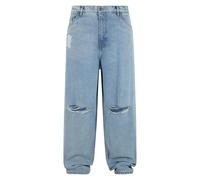 Urban Classics Heavy Ounce Knee Cut Baggy Fit Jeans New Light Blue Washed Talla: 32 | Vaqueros Holgados Outlet | Hombre | Azul