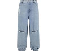 Urban Classics Heavy Ounce Knee Cut Baggy Fit Jeans Pantalones, New Light Blue Washed, 30 para Hombre