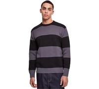 Urban Classics Heavy Oversized Striped Sweatshirt Sudadera, Black/darkshadow, M para Hombre