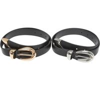 Urban Classics Hebilla gruesa Loop Cinturón de cuero sintético 2-Pack TB7211A L/XL