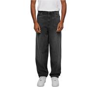 Urban Classics Herren Hose Heavy Ounce Baggy Fit Jeans Negro Lavado 36