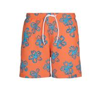 Urban Classics Hombre Badehose Floral Swim Shorts Bañadores Ajustados para Hombre Not Applicable, Orange, S