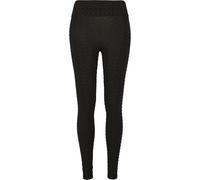 Urban Classics Honeycomb - Leggings de Cintura Alta para Mujer, Color Negro, Talla S