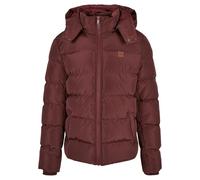 Urban Classics Hooded Puffer Hombre Chaqueta entre-tiempo Negro 100% poliéster