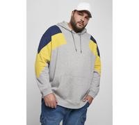 Urban Classics Hoodie Oversize 3-Tone Hoody Grey/Honey/Darkblue XXL