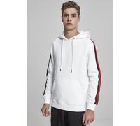 Urban Classics Hoodie Stripe Shoulder Hoody White/Black/Firered L