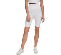 Urban Classics Hose Ladies Radler - Hose High Waist Cycle Shorts Pantalones Cortos de Yoga para Mujer, White, L