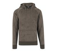 Urban Classics Imitation Suede Hoody Olive Talla: S | Sudaderas con capucha Outlet | Unisex | Verde