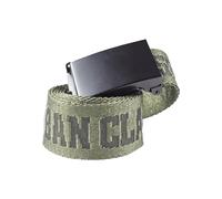 Urban Classics Jaquard Logo Belt Cinturón, Multicolor (Blk/Darkolive/Blk 01427), 120 cm para Hombre