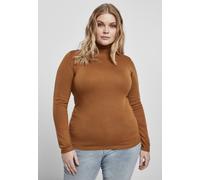 Urban Classics Jersey básico de cuello alto para mujer Toffee XS