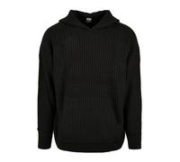 Urban Classics Sudadera con Capucha de Punto, Negro, L para Hombre