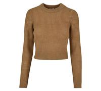 Urban Classics Ladies’ Short Waffle Mujer Sudadera Arena S 100% poliacrílico Regular