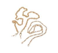 Urban Classics Juego de 2 collares de metal multifuncionales para hombres y mujeres, disponible en oro o plata, longitud 72 cm, talla única, Metal, Sin piedras preciosas