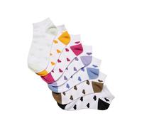 URBAN CLASSICS Juego De 7 Calcetines De Corte Bajo, Calcetines Tobillero Unisex, Calcetines De Colores Con Corazones Para Mujeres, Tallas Del 35 Al 50