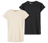 Urban Classics Kids Camiseta Manga Corta Niñas 2 Pack Hombro Caído Algodón