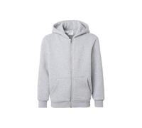 Urban Classics Kids Fluffy Zip Hoody - Sudadera con Capucha para niños con Cremallera, Suave y Suave, con Bolsillos de Canguro, para Escuela y Ocio, Color Gris