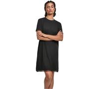 Urban Classics Kleid Ladies Boxy Lace Hem tee Dress Vestido, Black, M para Mujer
