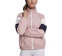 Urban Classics Ladies 3-Tone Crinkle Track Jacket, Chaqueta para Mujer, Rosa (Darkrose/Nvy/Wht 01724), Small