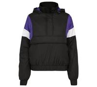 Urban Classics Ladies 3-tone Padded Pull Over Jacket Chaqueta Mujer, Multicolor (Black/Ultraviolet/White 01552), S