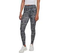 Urban Classics Ladies Aop Leggings, Blanco/Negro, S Delgado Mujeres