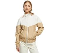 Urban Classics Ladies Arrow Windbreaker, Chaqueta Mujer, Whitesand/unionbeige,