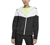 Urban Classics Ladies Arrow Windbreaker Cortavientos, Negro/Blanco, XS para Mujer
