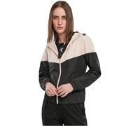 Urban Classics Ladies Arrow Windbreaker Cortavientos, Rosa Claro y Negro, M para Mujer