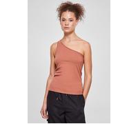 Urban Classics Ladies Asymmetric Top Terracotta Talla: M | Camisetas de Tirantes Outlet | Mujer