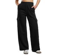 Urban Classics Ladies Baggy Light Terry Sweat Pants Pantalones, Black, S para Mujer