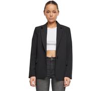 Urban Classics Ladies Basic Blazer Mujer Blazer Negro S 77% Poliéster, 17% Viscosa, 6% Elastano