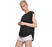 Urban Classics Ladies Basic Shaped Mujer Camiseta Negro 100% algodón Ancho