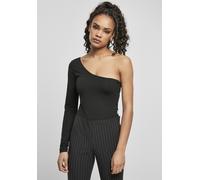 Urban Classics Ladies Body Ladies Organic Asymmetric One Sleeve Body Negro S